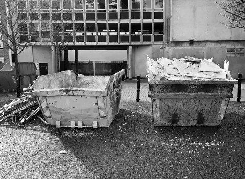 Enclosed skip for hire in Ickenham